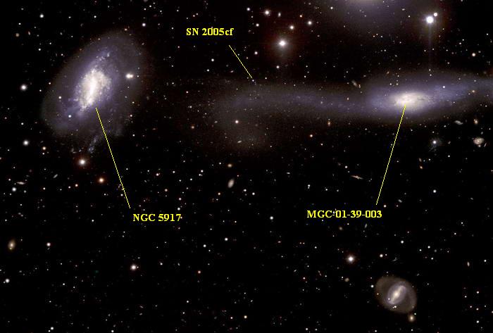 Hooked galaxy SN