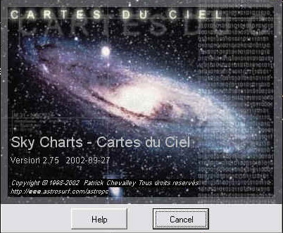 Cartes du Ciel…SKY CHARTS