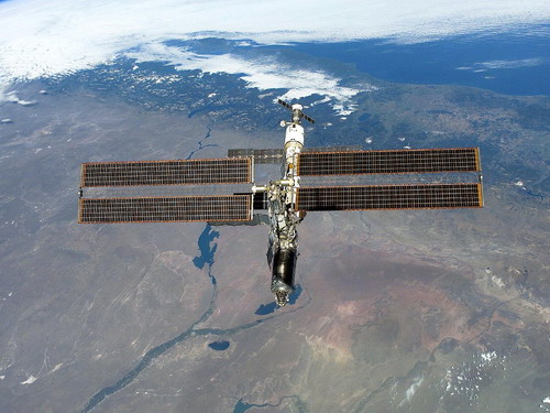 نمایی از ایستگاه فضایی