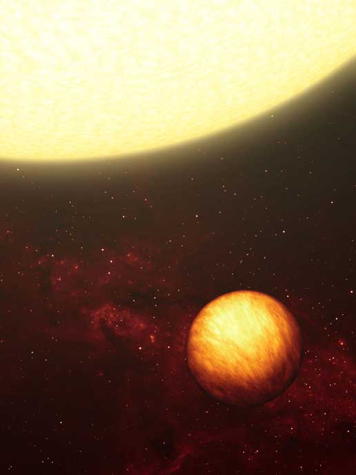 نمایی خیالی از سیاره فرا خورشیدی آپسیلون  آندرومدا