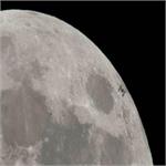 گذر ایستگاه فضایی بین المللی از جلوی ماه ثبت شد