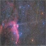 تصویر نجومی روز ناسا: شهاب، دنباله دار و سحابی مرغ دریایی