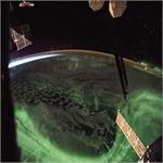 عکس شفق قطبی را از ایستگاه فضایی بین المللی ببینید