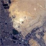 تصویر اهرام ثلاثه مصر از فضا/عکاسی از فاصله ۴۰۰ کیلومتری زمین