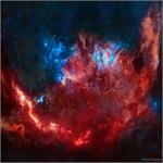 تصویر نجومی روز ناسا: شکارچی در رنگ قرمز و آبی